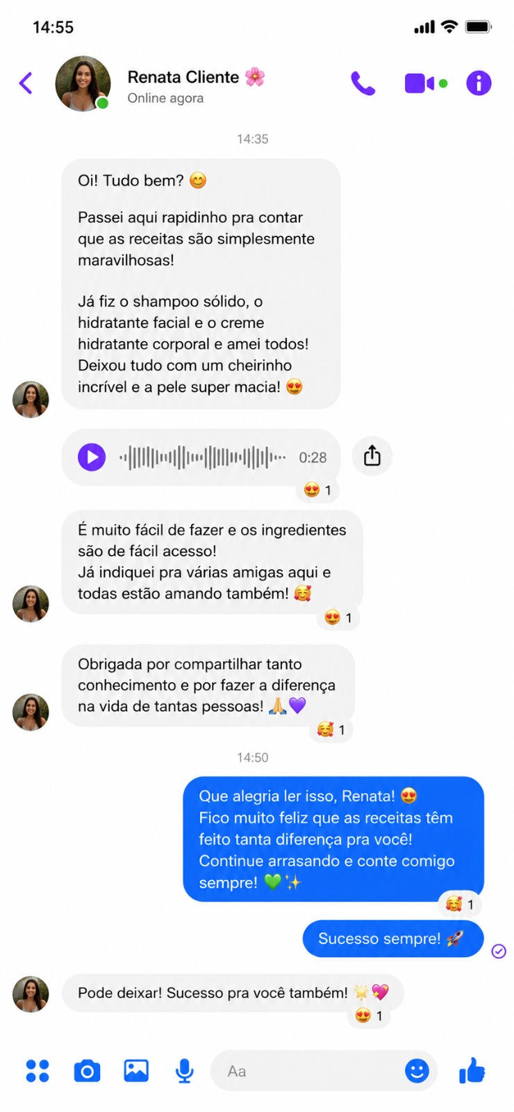 Depoimento de aluna Renata
