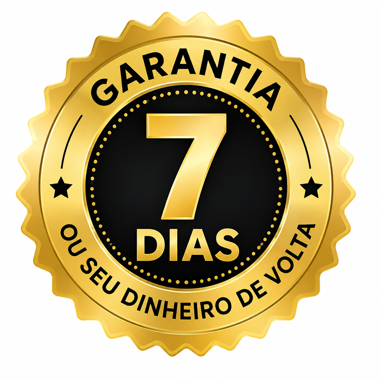 Garantia de 7 dias ou seu dinheiro de volta